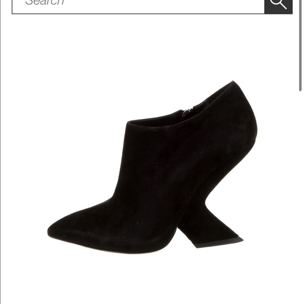 Christian Dior Suede Booties Black 39 1/2 - Picture 11 of 12